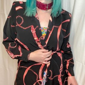 💖🖤Vintage pink belts top/jacket🖤💖